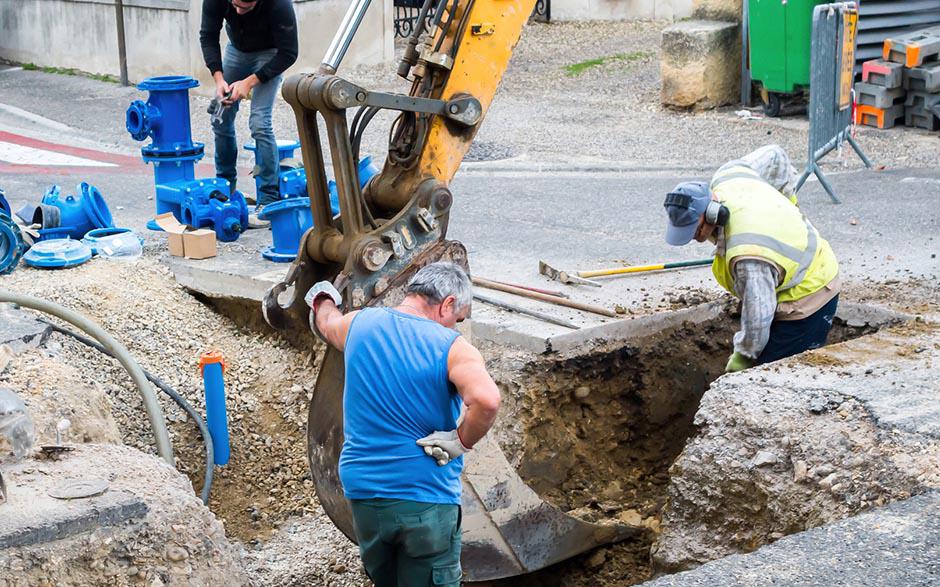 travaux assainissement prix Noisiel